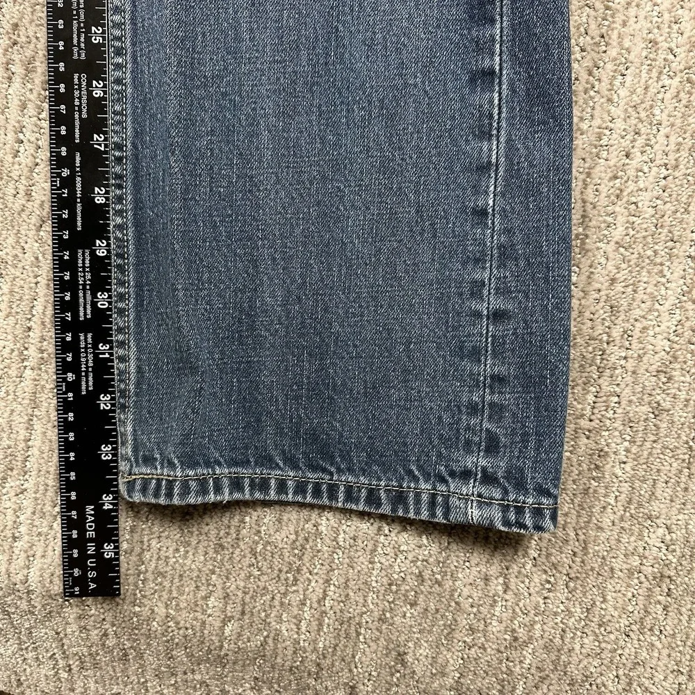 Levi's 527 Slim Bootcut Jeans Mens 34x34 Blue‎ Denim Low Rise Western Workwear
